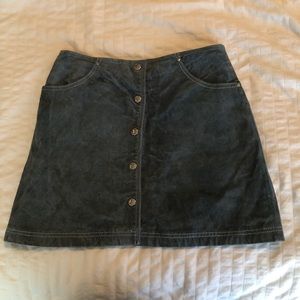 Teal Suede Button Down